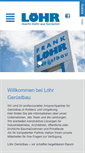Mobile Screenshot of loehr-geruestbau.de